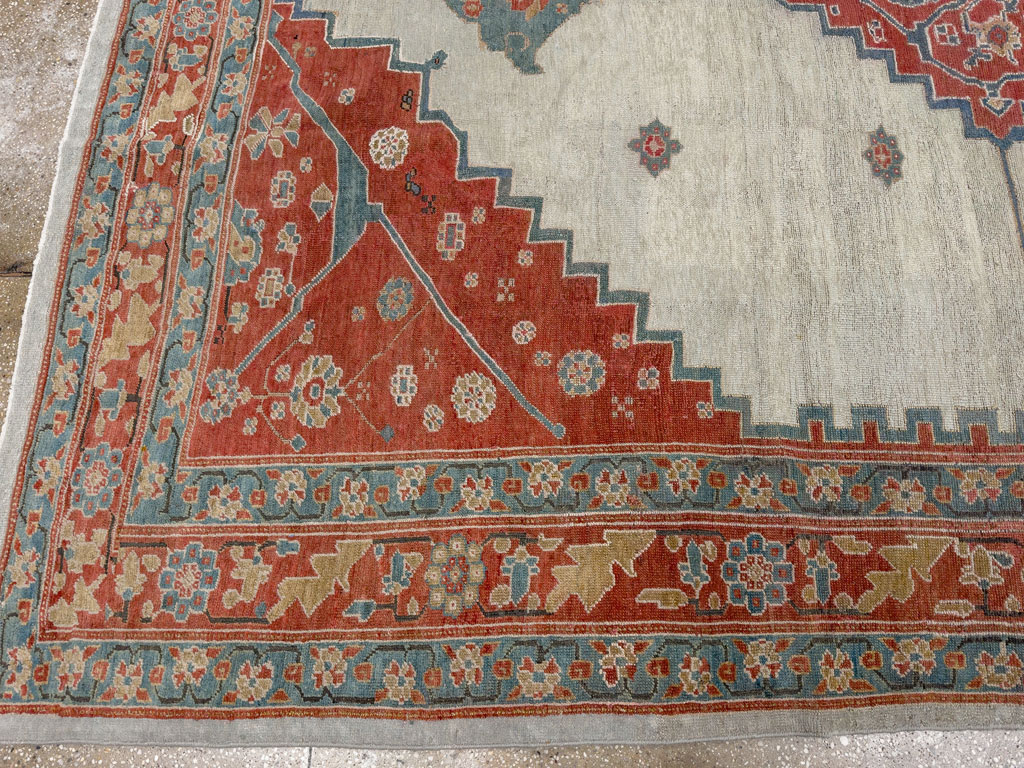 Antique Persian Bakshaish Room Size Carpet, No.8384 - Gsblank