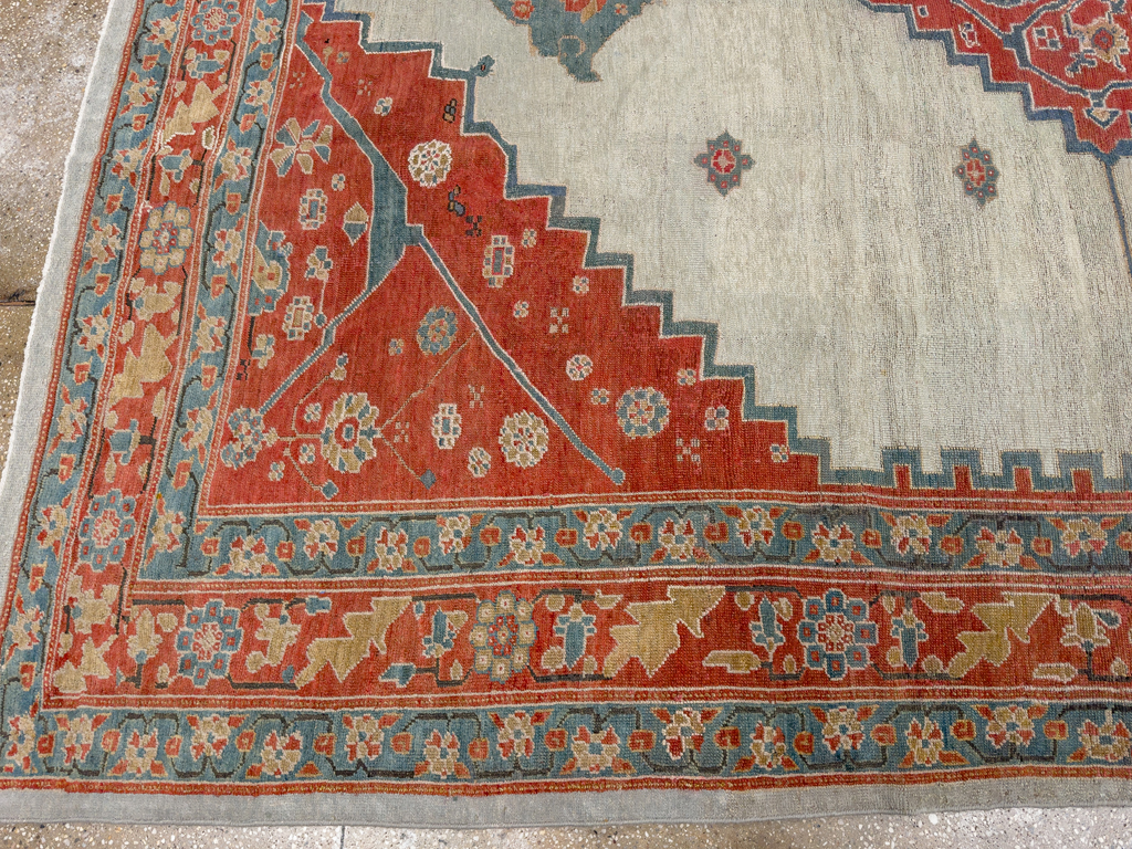 Antique Persian Bakshaish Room Size Carpet, No.8384 - Gsblank