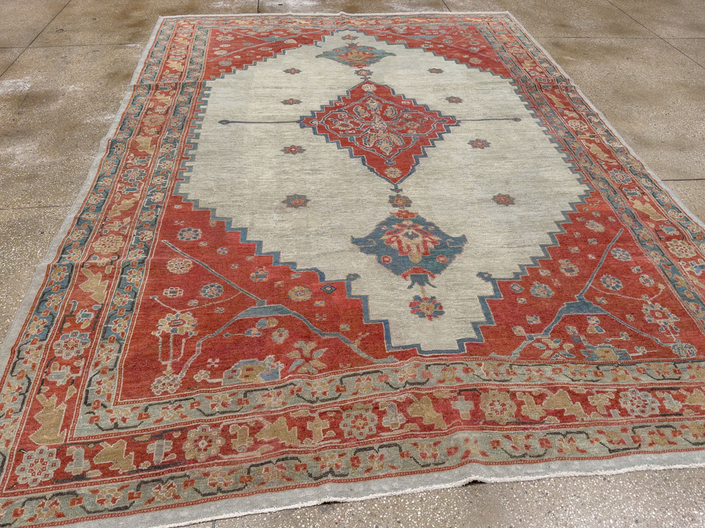 Antique Persian Bakshaish Room Size Carpet, No.8384 - Gsblank