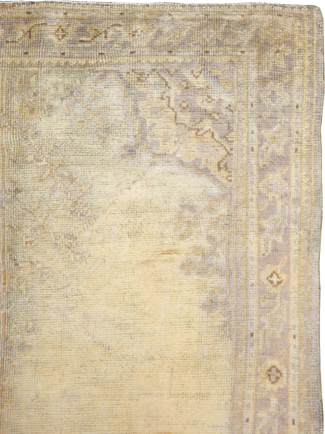 Antique Turkish Oushak Gallery Carpet, No.8404 - Gsblank
