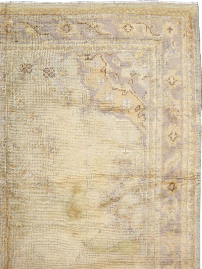 Antique Turkish Oushak Gallery Carpet, No.8404 - Gsblank