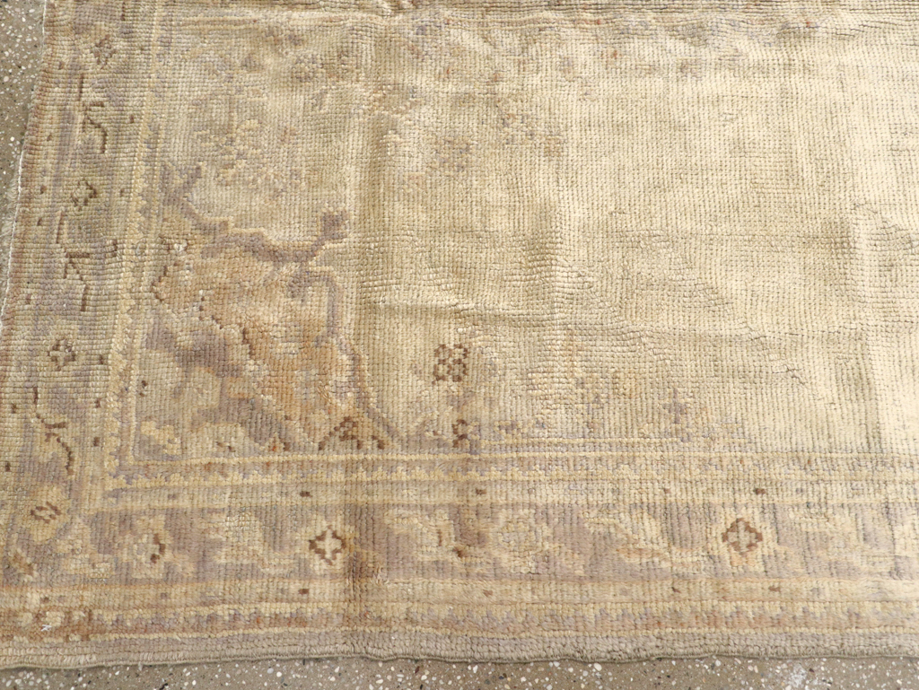Antique Turkish Oushak Gallery Carpet, No.8404 - Gsblank