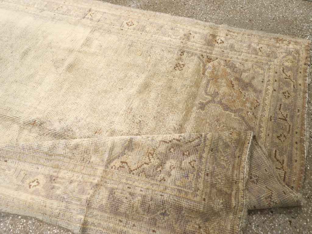 Antique Turkish Oushak Gallery Carpet, No.8404 - Gsblank