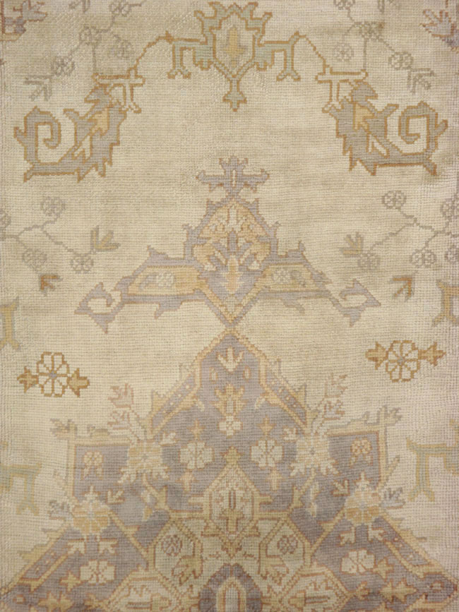 Vintage Turkish Oushak Carpet, No.8405 - Gsblank
