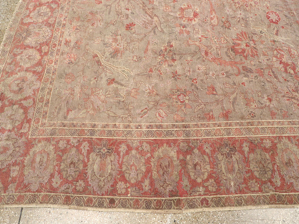 Vintage Turkish Oushak Room Size Carpet, No.8407 - Gsblank