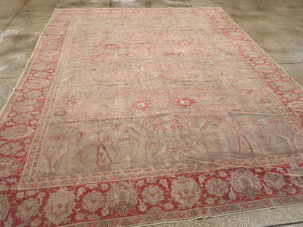 Vintage Turkish Oushak Room Size Carpet, No.8407 - Gsblank