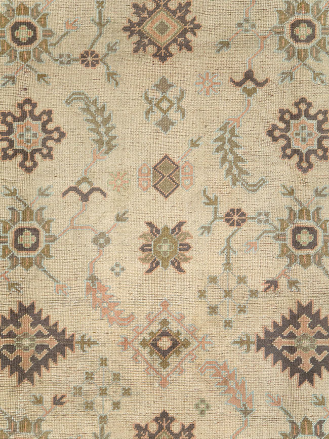 Antique Turkish Oushak Carpet, No.8411 - Gsblank