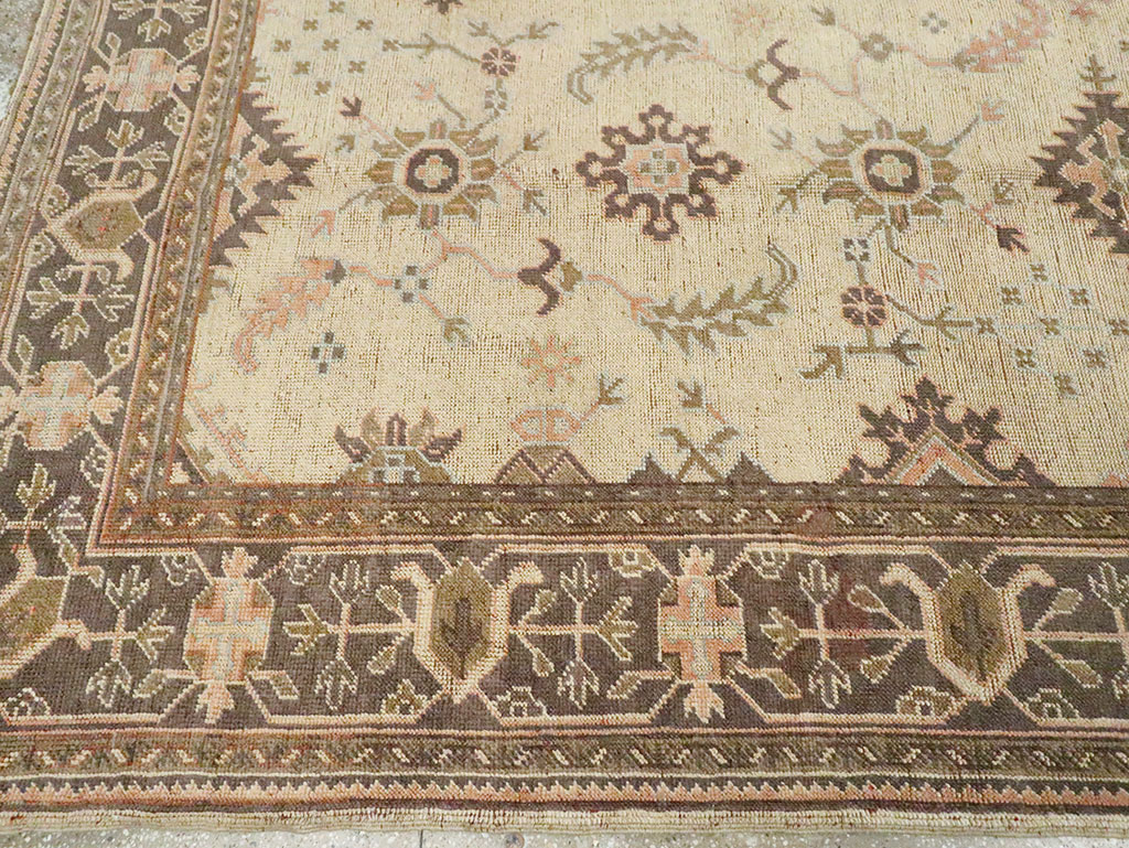 Antique Turkish Oushak Carpet, No.8411 - Gsblank