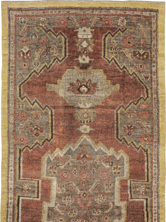 Antique Persian Bidjar Runner, No.8413 - Gsblank