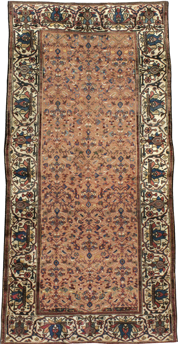 Antique Persian Malayer Wide Gallery Runner, No.8422 - Gsblank
