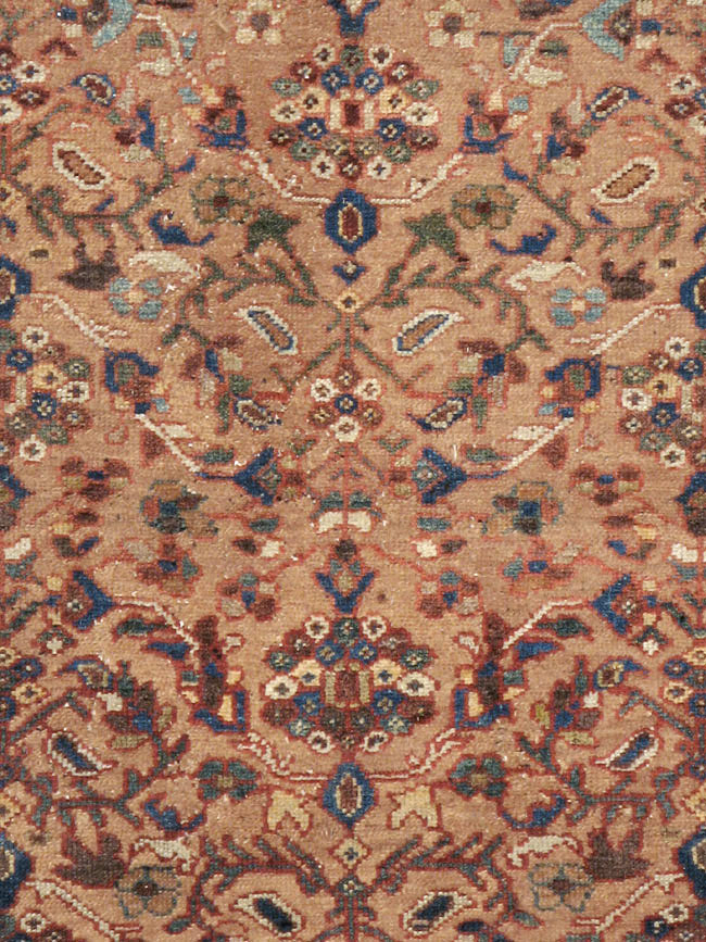 Antique Persian Malayer Wide Gallery Runner, No.8422 - Gsblank
