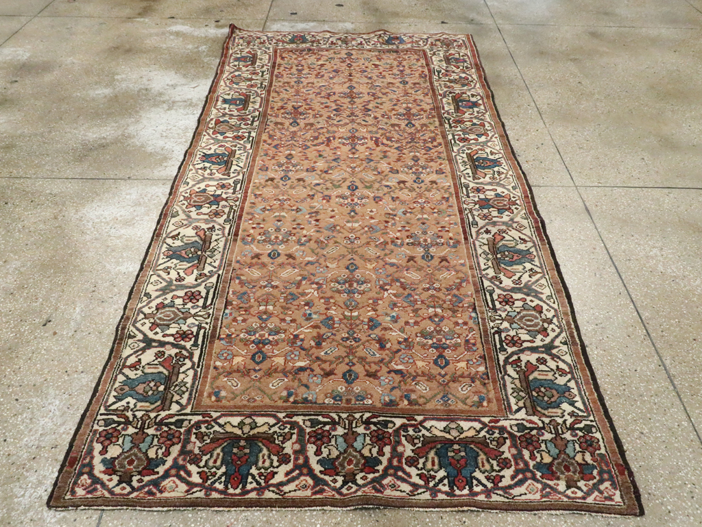 Antique Persian Malayer Wide Gallery Runner, No.8422 - Gsblank