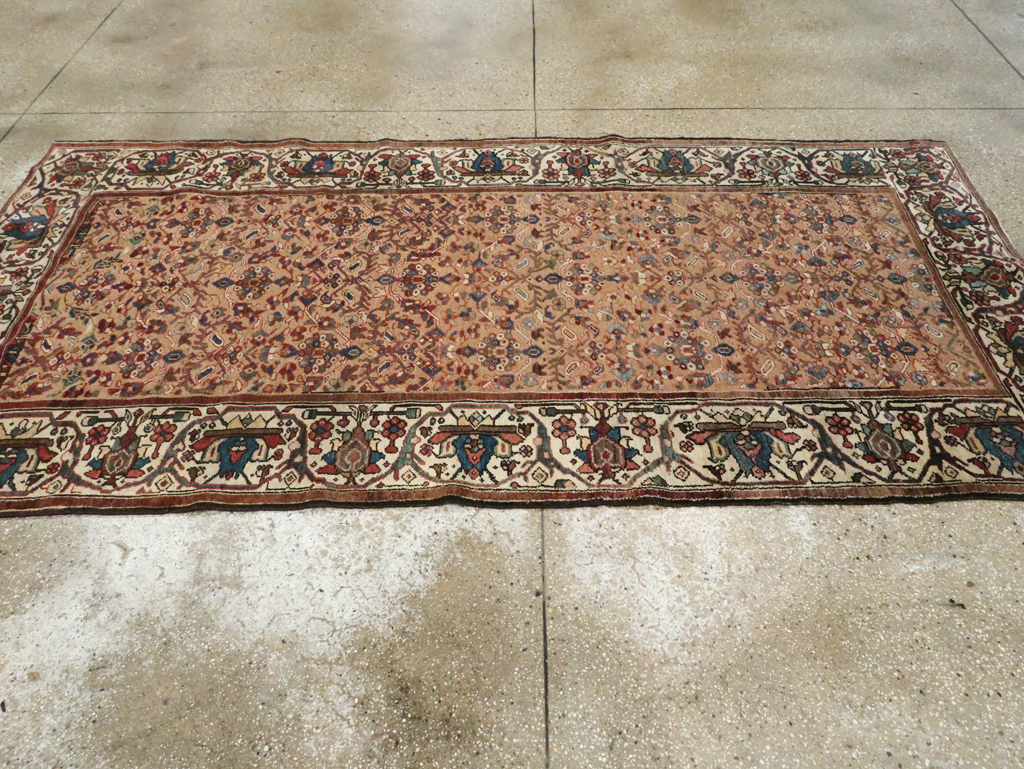 Antique Persian Malayer Wide Gallery Runner, No.8422 - Gsblank