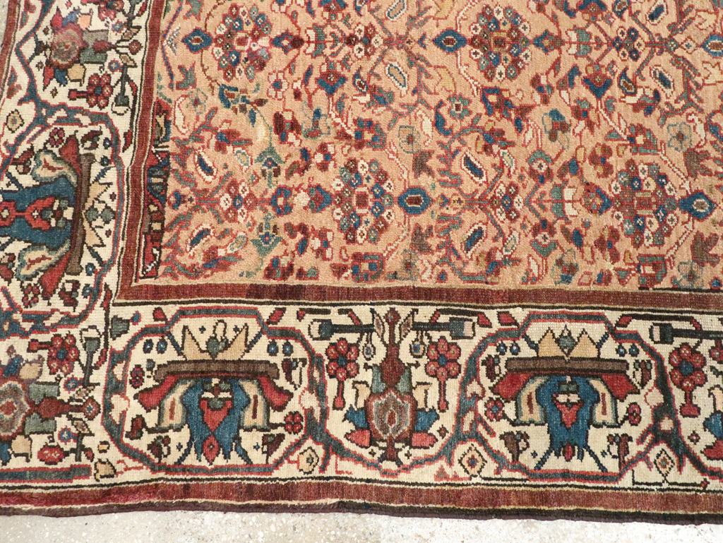 Antique Persian Malayer Wide Gallery Runner, No.8422 - Gsblank