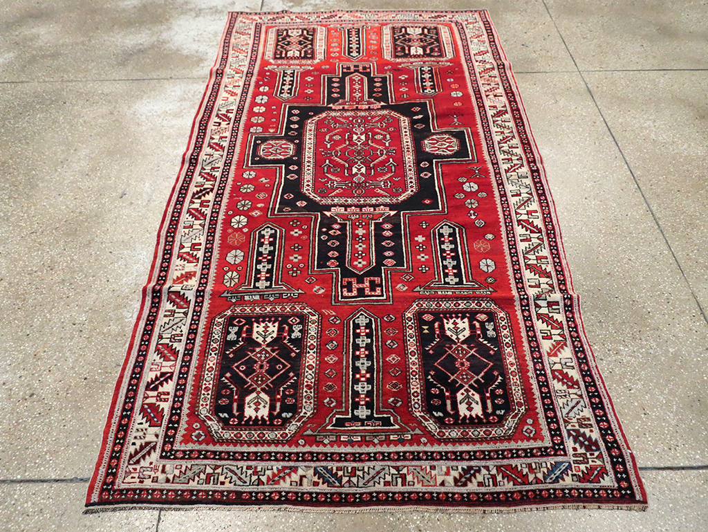 Vintage Caucasian Shirvan Rug, No.8424 - Gsblank