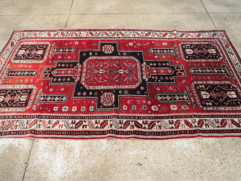 Vintage Caucasian Shirvan Rug, No.8424 - Gsblank