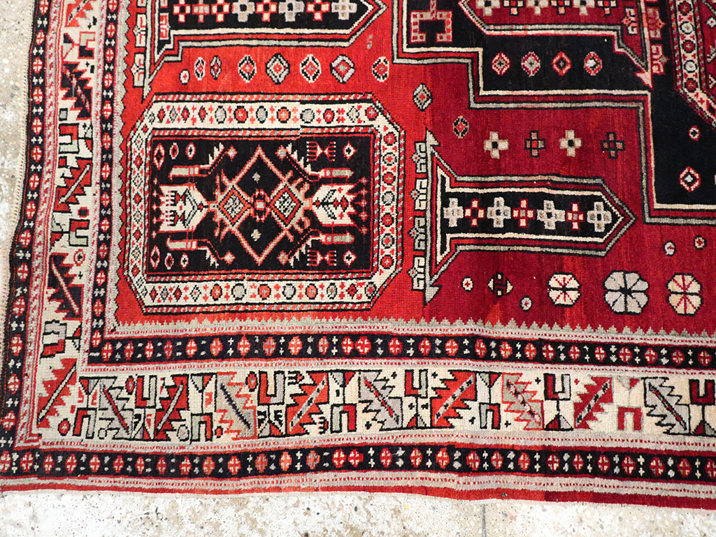 Vintage Caucasian Shirvan Rug, No.8424 - Gsblank