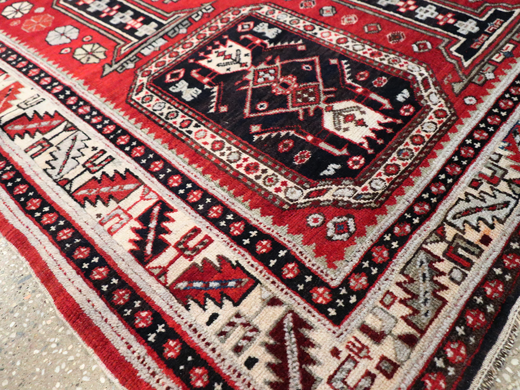 Vintage Caucasian Shirvan Rug, No.8424 - Gsblank