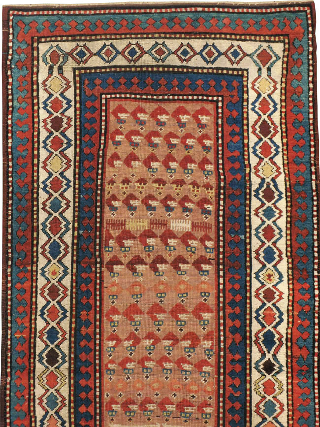 Antique Caucasian Kazak Rug, No.8429 - Gsblank