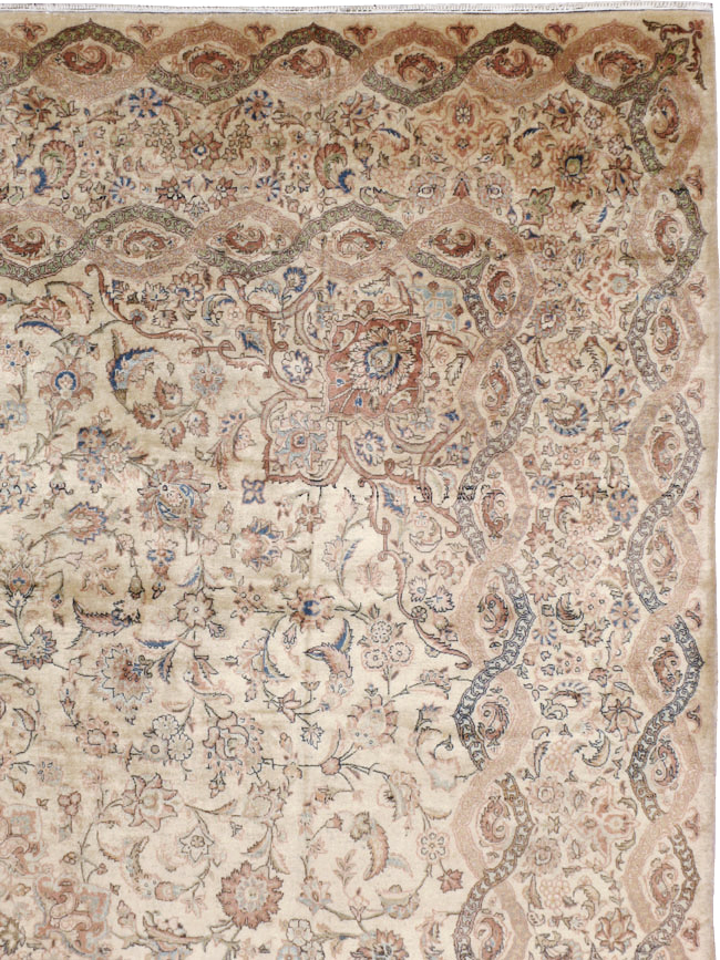 Vintage Persian Kashan Carpet, No.8446 - Gsblank