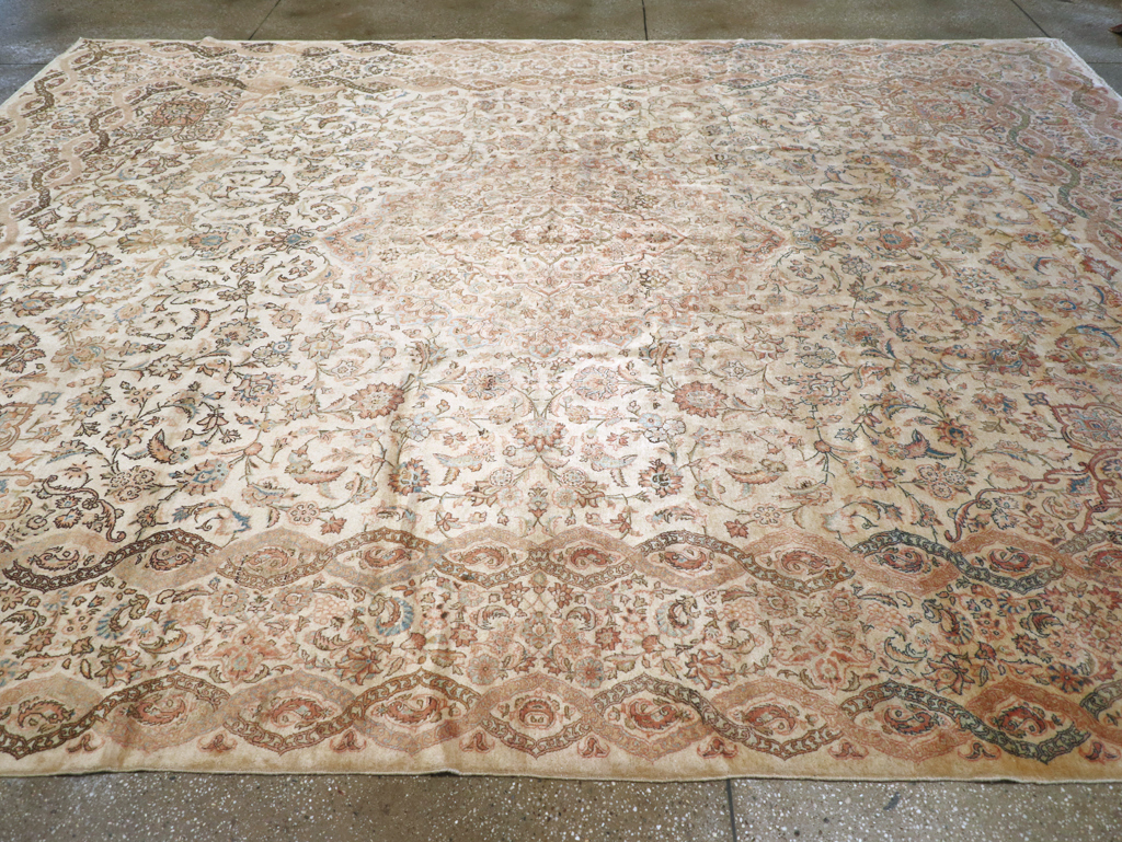 Vintage Persian Kashan Carpet, No.8446 - Gsblank