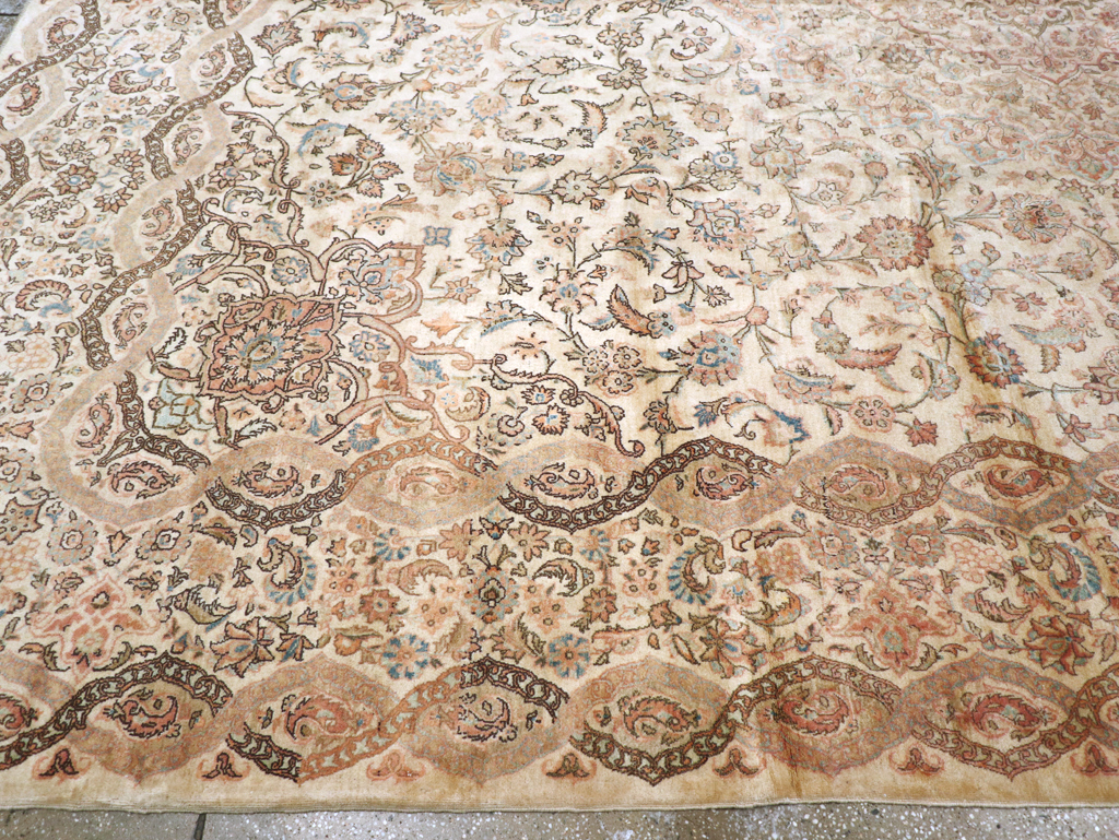 Vintage Persian Kashan Carpet, No.8446 - Gsblank
