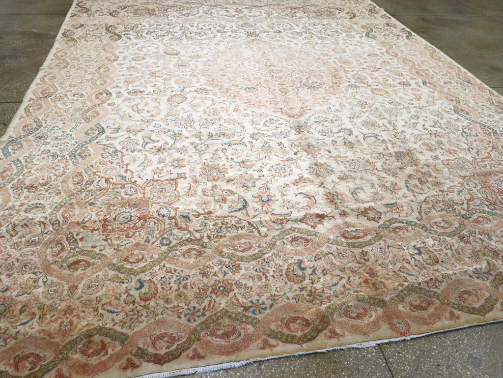 Vintage Persian Kashan Carpet, No.8446 - Gsblank