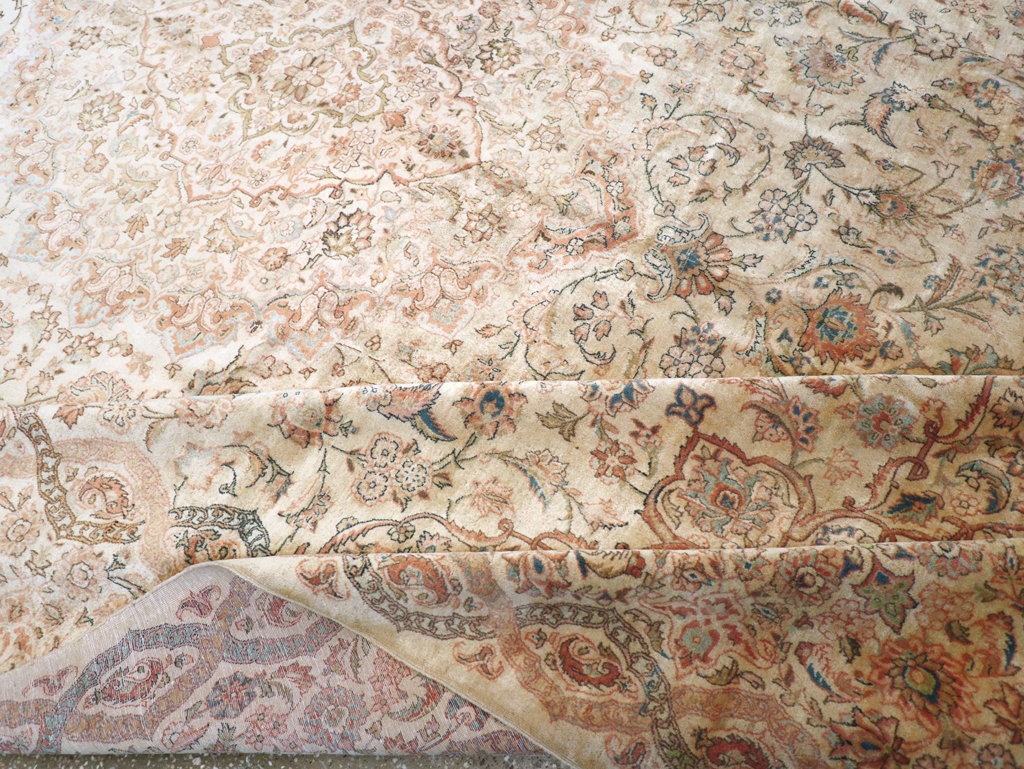 Vintage Persian Kashan Carpet, No.8446 - Gsblank