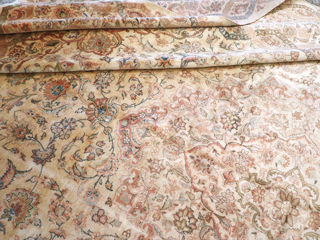 Vintage Persian Kashan Carpet, No.8446 - Gsblank