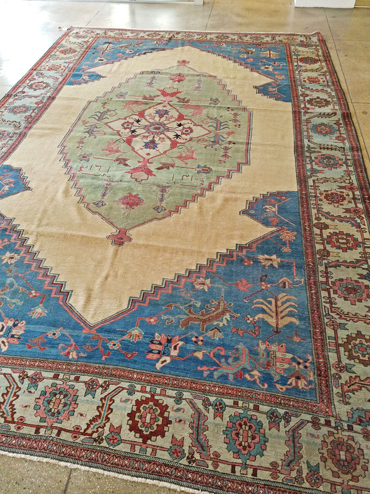 Antique Persian Bakshaish Carpet, No.8455 - Gsblank