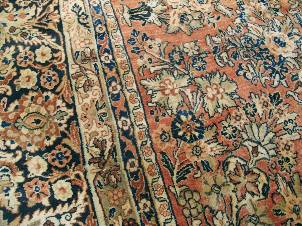 Antique Persian Sarouk Square Carpet, No.8459 - Gsblank