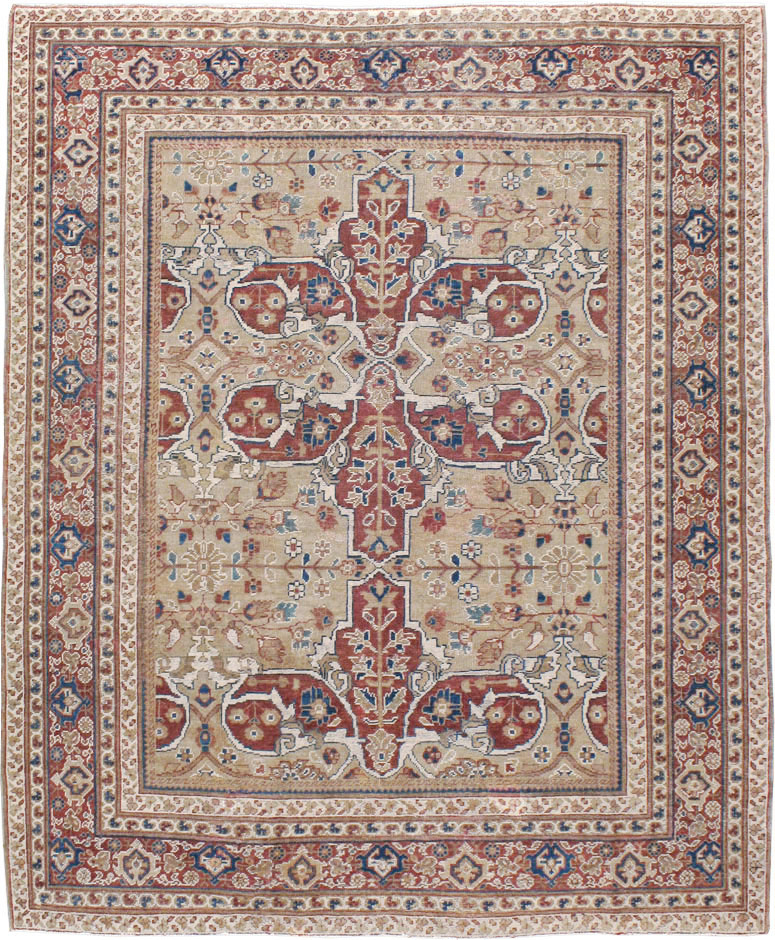 Antique Persian Mahal Carpet, No.8470 - Gsblank
