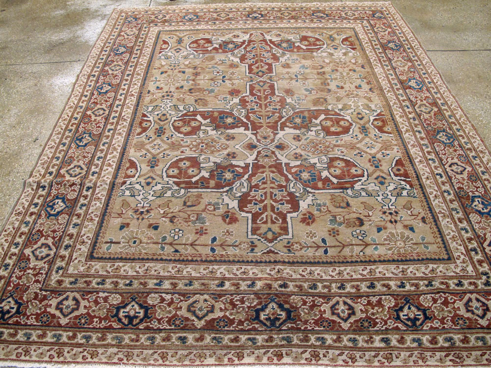 Antique Persian Mahal Carpet, No.8470 - Gsblank