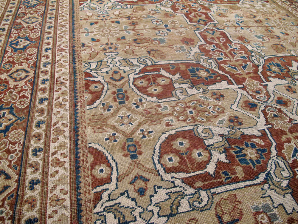 Antique Persian Mahal Carpet, No.8470 - Gsblank