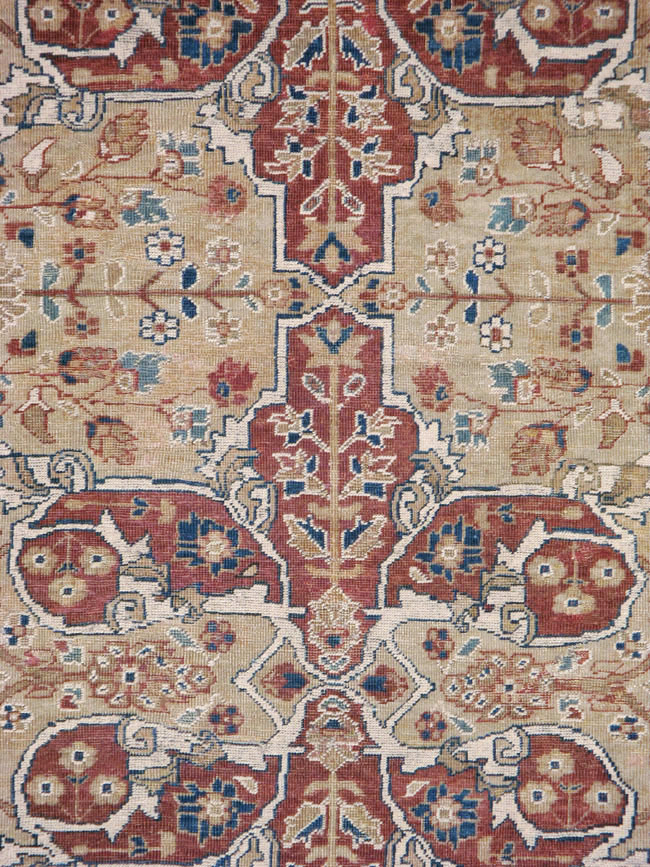 Antique Persian Mahal Carpet, No.8470 - Gsblank