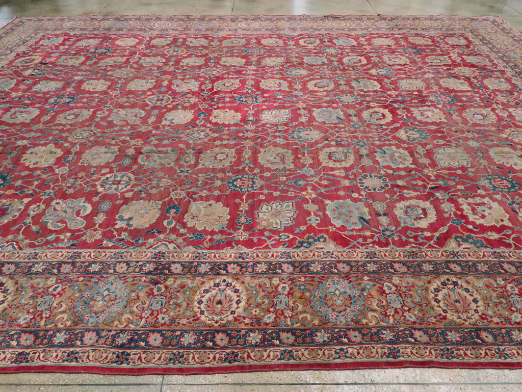 Antique Persian Kerman Carpet, No.8480 - Gsblank