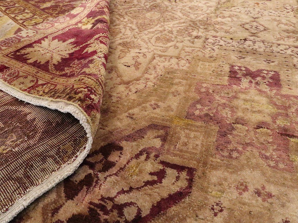 Antique Indian Agra Carpet, No.8526 - Gsblank