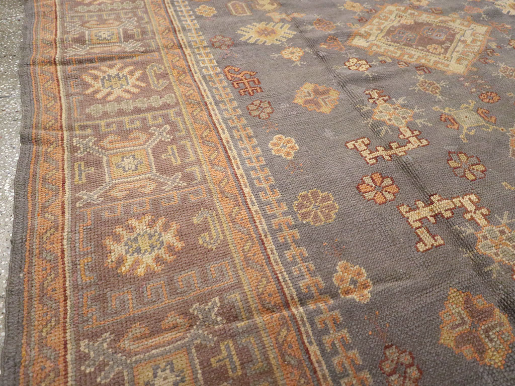 Antique Turkish Oushak Carpet, No.8527 - Gsblank