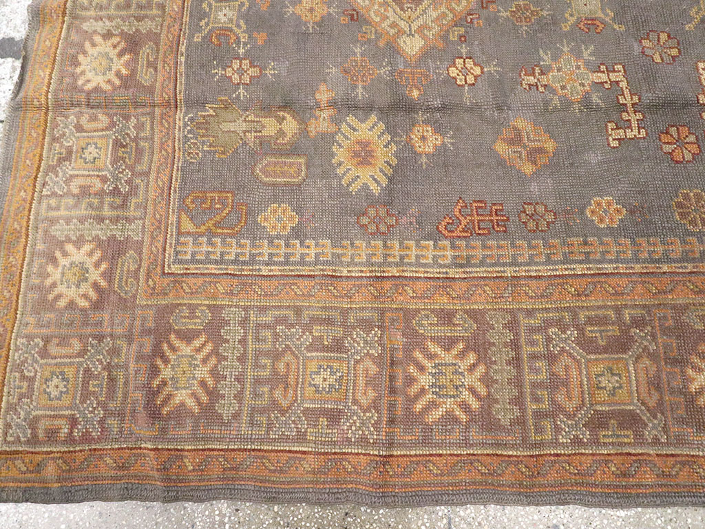 Antique Turkish Oushak Carpet, No.8527 - Gsblank