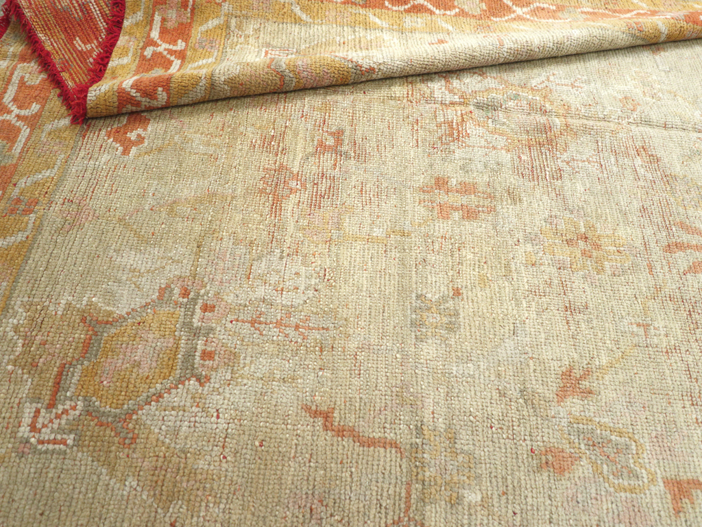 Antique Turkish Oushak Gallery Carpet, No.8533 - Gsblank