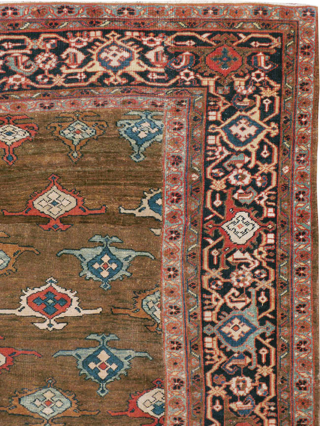 Antique Persian Mahal Carpet, No.8538 - Gsblank