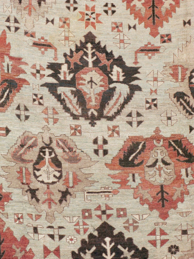 Antique Persian Heriz Carpet, No.8540 - Gsblank