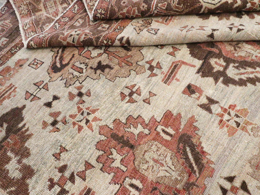 Antique Persian Heriz Carpet, No.8540 - Gsblank