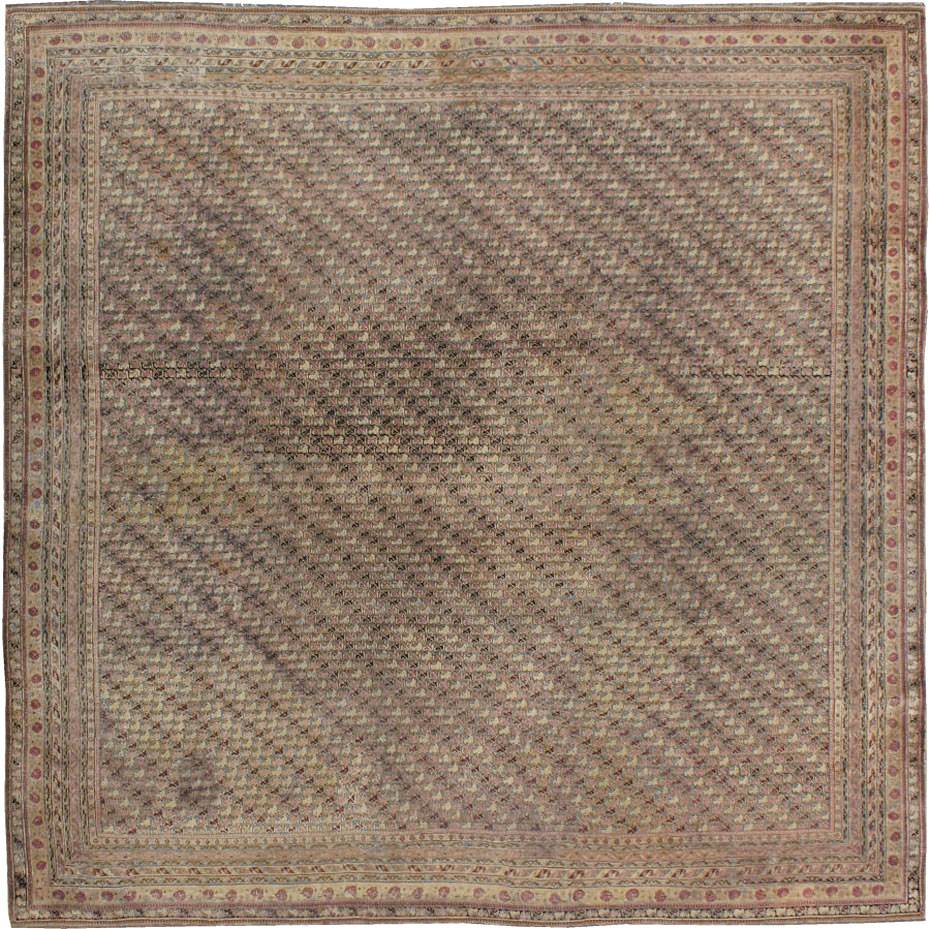 Antique Indian Agra Square Carpet, No.8541 - Gsblank