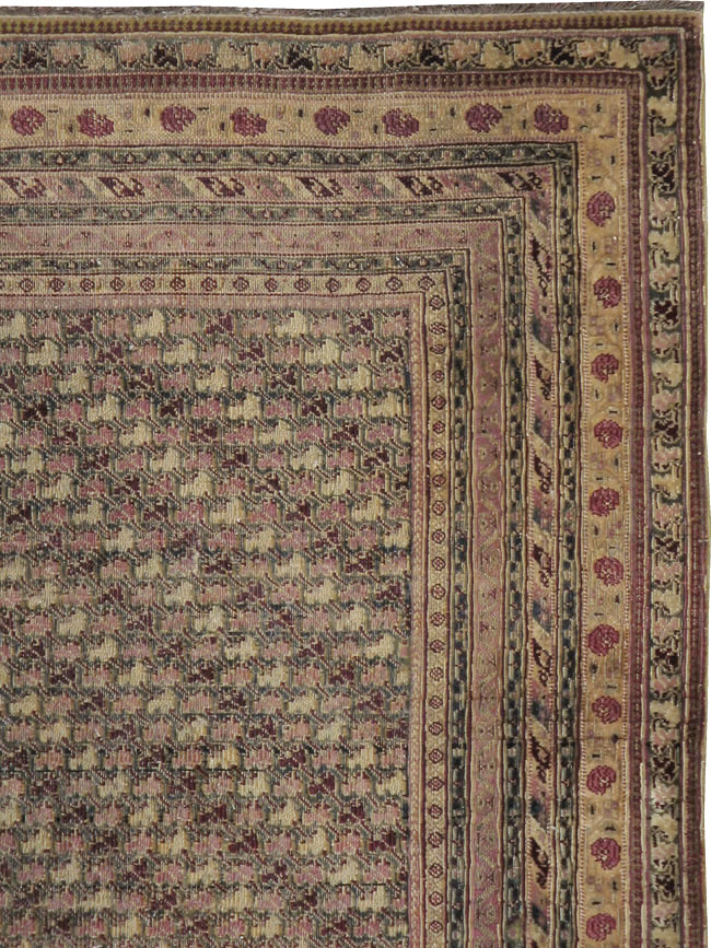 Antique Indian Agra Square Carpet, No.8541 - Gsblank