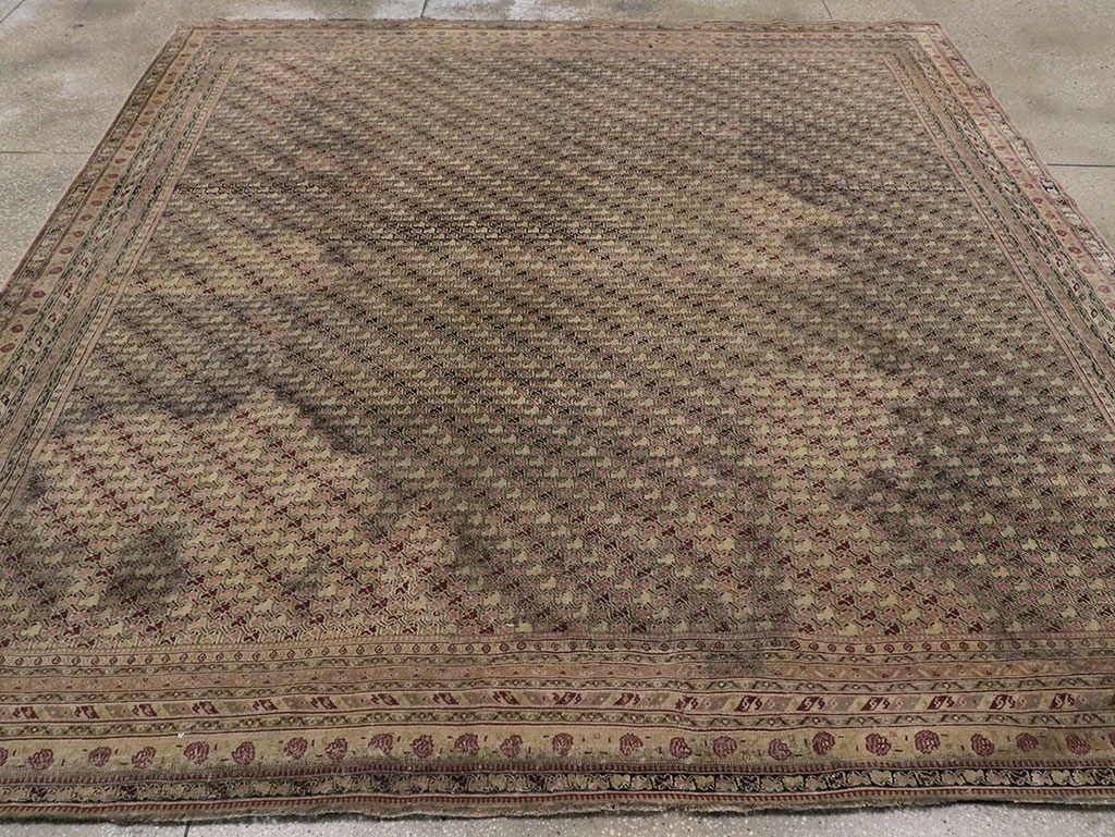 Antique Indian Agra Square Carpet, No.8541 - Gsblank