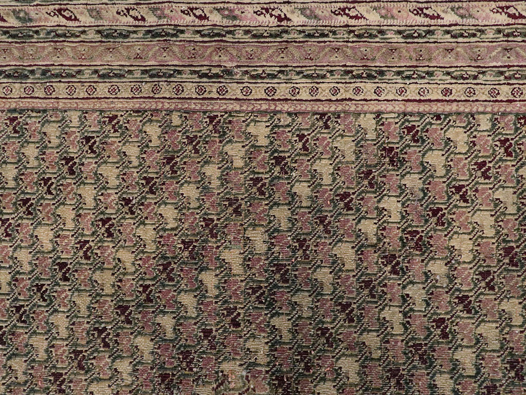 Antique Indian Agra Square Carpet, No.8541 - Gsblank