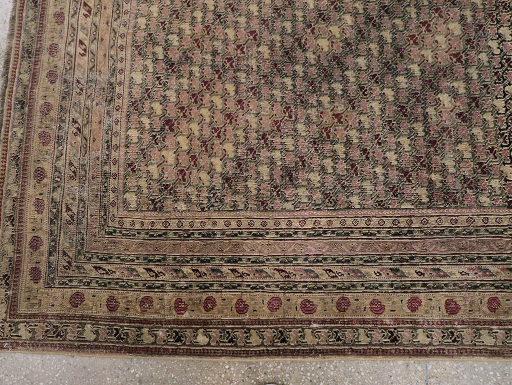 Antique Indian Agra Square Carpet, No.8541 - Gsblank