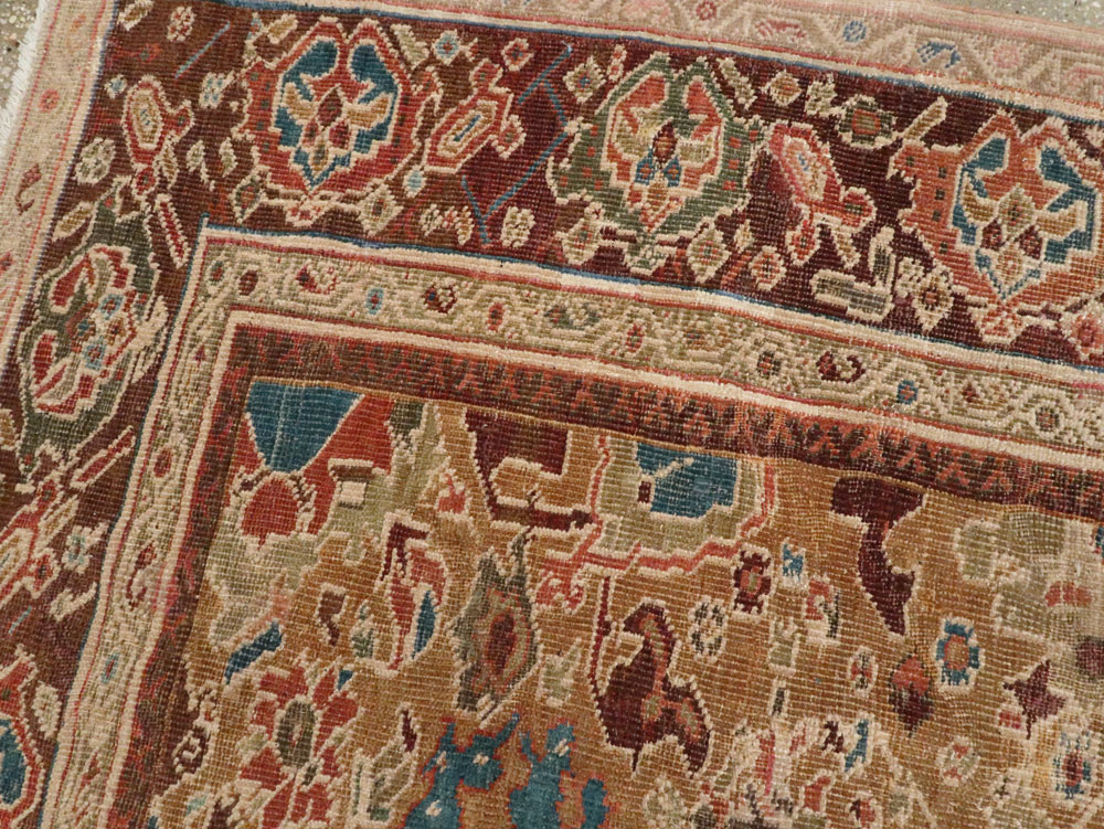 Antique Persian Mahal Carpet, No.8557 - Gsblank