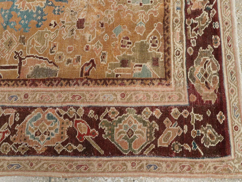 Antique Persian Mahal Carpet, No.8557 - Gsblank